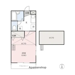 フラン・ダースB棟【2階】の間取り