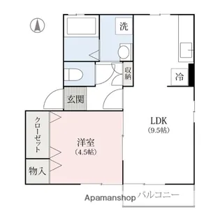 群馬県高崎市飯塚町【アパート】の間取り