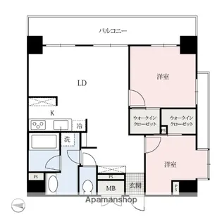 アーバンポイント高崎【5階】の間取り