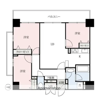 アーバンポイント高崎【2階】の間取り
