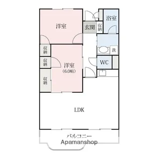 レナジア筑縄【2階】の間取り