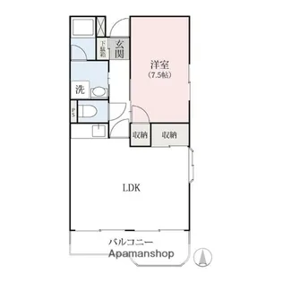 レナジア筑縄【3階】の間取り