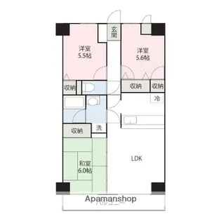エクレール高崎【7階】の間取り