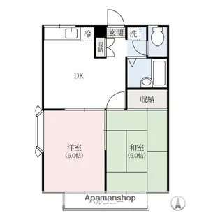 エステートピアイイノ上豊岡【2階】の間取り