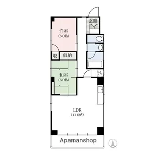 アルカディア高崎【2階】の間取り