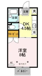 ジュネス山本【2階】の間取り