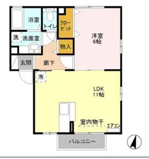 リ ジェル【2階】の間取り