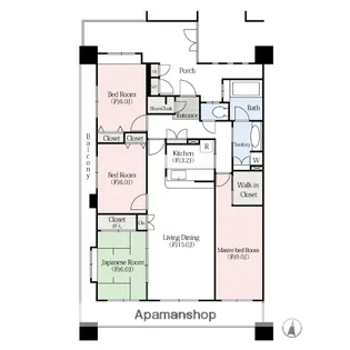 シーズガーデン高崎ラピア【8階】の間取り