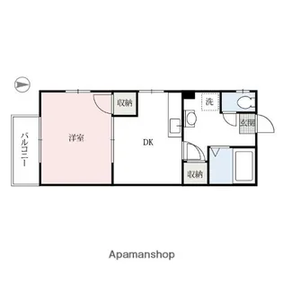 エクセル倉賀野A【1階】の間取り