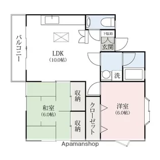 グリーンシンフォニーⅠ【2階】の間取り
