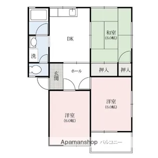 ゴールドヒル【2階】の間取り