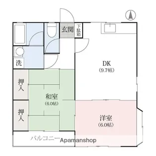サンハイツ斉藤【1階】の間取り