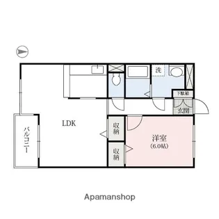 サンライズマンション並榎【4階】の間取り