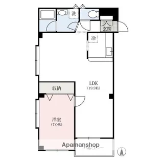 サンライズマンション並榎【2階】の間取り