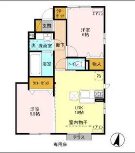 カーサ・コンフォルト【1階】の間取り