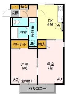 メゾン・ド・カメリア【2階】の間取り
