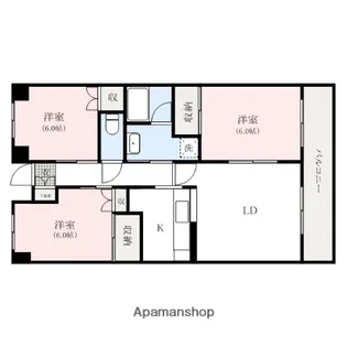 ヴィラMRK8【2階】の間取り