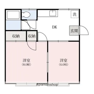 第二セントラルハイツ【1階】の間取り