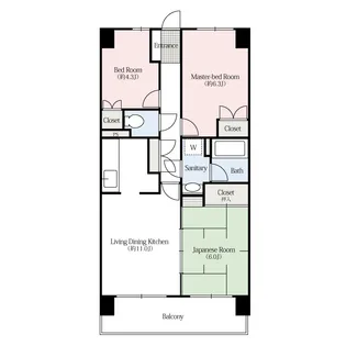 ハイラーク高崎【0706号室】の間取り