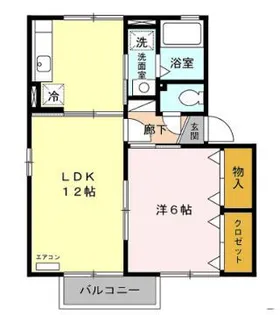 ブルーリーフ AB【2階】の間取り
