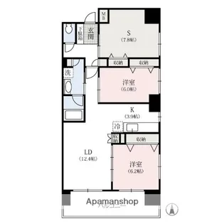 グリーンミユキ高崎【11階】の間取り