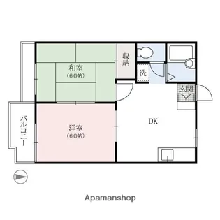 グリーンハイツ双葉【2階】の間取り