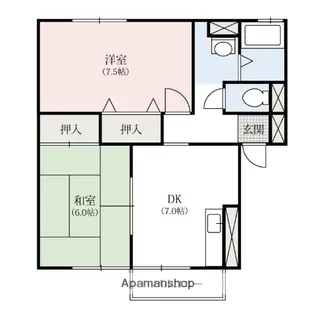 シャルマンA【1階】の間取り