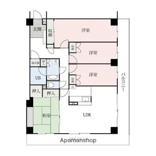 ウイング高崎【2階】の間取り