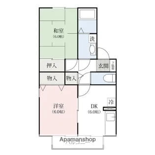 トレファルコA【1階】の間取り