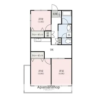 リエス上和田【3階】の間取り