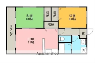 サンエアーコート【3階】の間取り