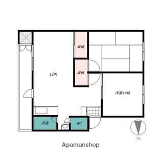 植原マンション【3階】の間取り