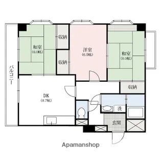 ハイム屋敷前【1階】の間取り