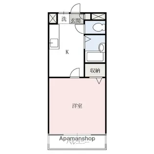 1Kの間取り画像