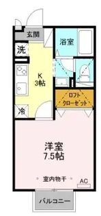 フローラハイツ C【2階】の間取り