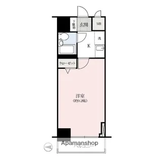 鞘町シティハウス【4階】の間取り