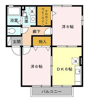 メゾンベール【2階】の間取り