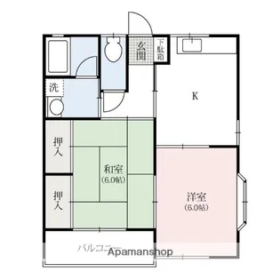 ヴィレッジ後閑【2階】の間取り