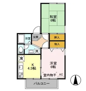 アベニール【2階】の間取り