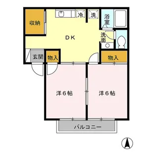 メゾン南雲【101号室】の間取り