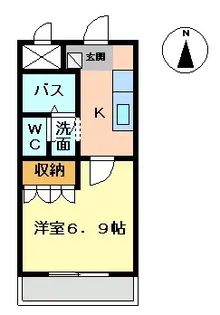 ベル・グラース【1階】の間取り