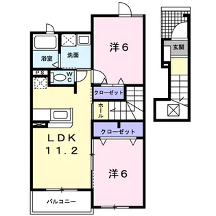 シュティル グランツ【2階】の間取り
