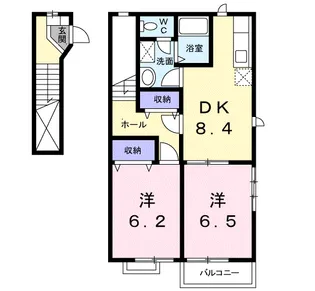 シャルマンヒルズ【2階】の間取り