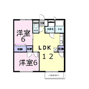 サニーホームズ A【2階】の間取り