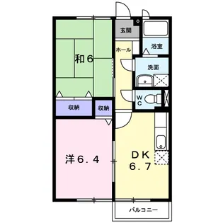 サンライズ Ⅰ【2階】の間取り