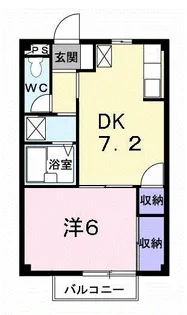 ボヌール AI【2階】の間取り