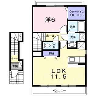 スターアリスⅥ【2階】の間取り