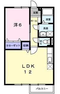 アネックスB【1階】の間取り