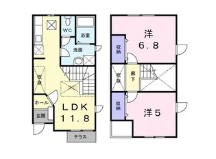 エトワール【1階】の間取り