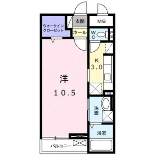 グランドレール高崎【1階】の間取り